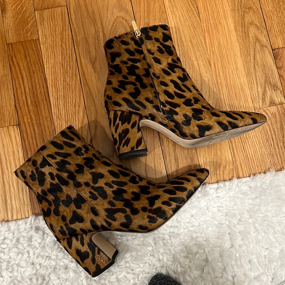 San Edelman Cheetah Booties